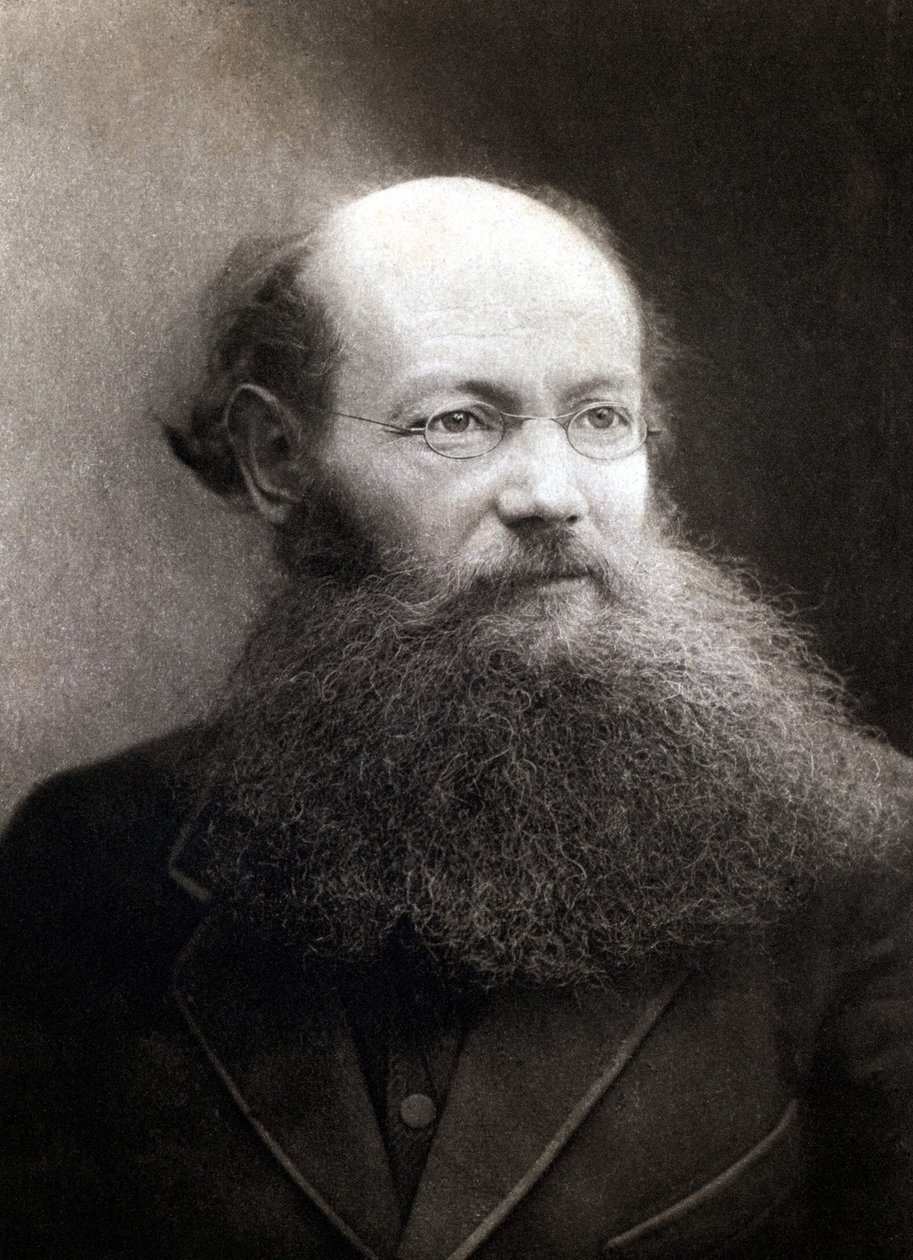 Portrait du Prince Pierre Alekseïevitch Kropotkine (1842-1921), révolutionnaire et anarchiste russe - Unknown photographer