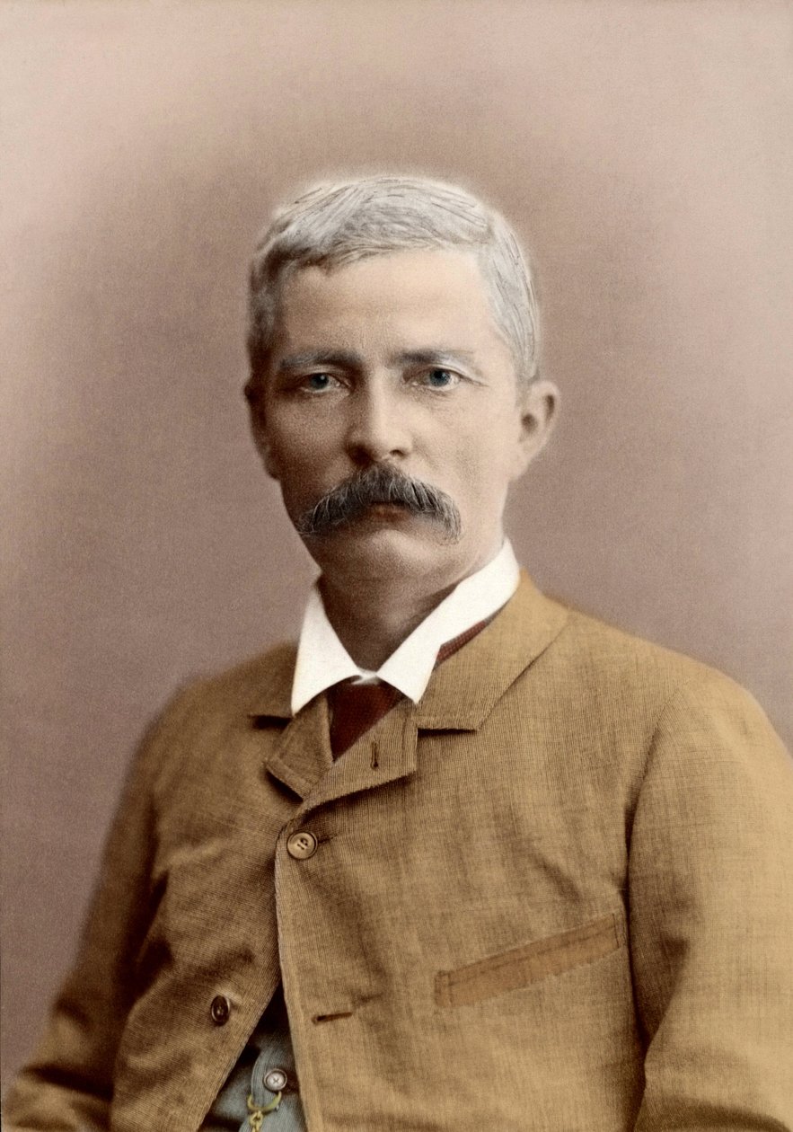 Portrait de Sir Henry Morton Stanley (né John Rowlands) (1841-1904), journaliste et explorateur gallois. Colorisation ultérieure - Unknown photographer