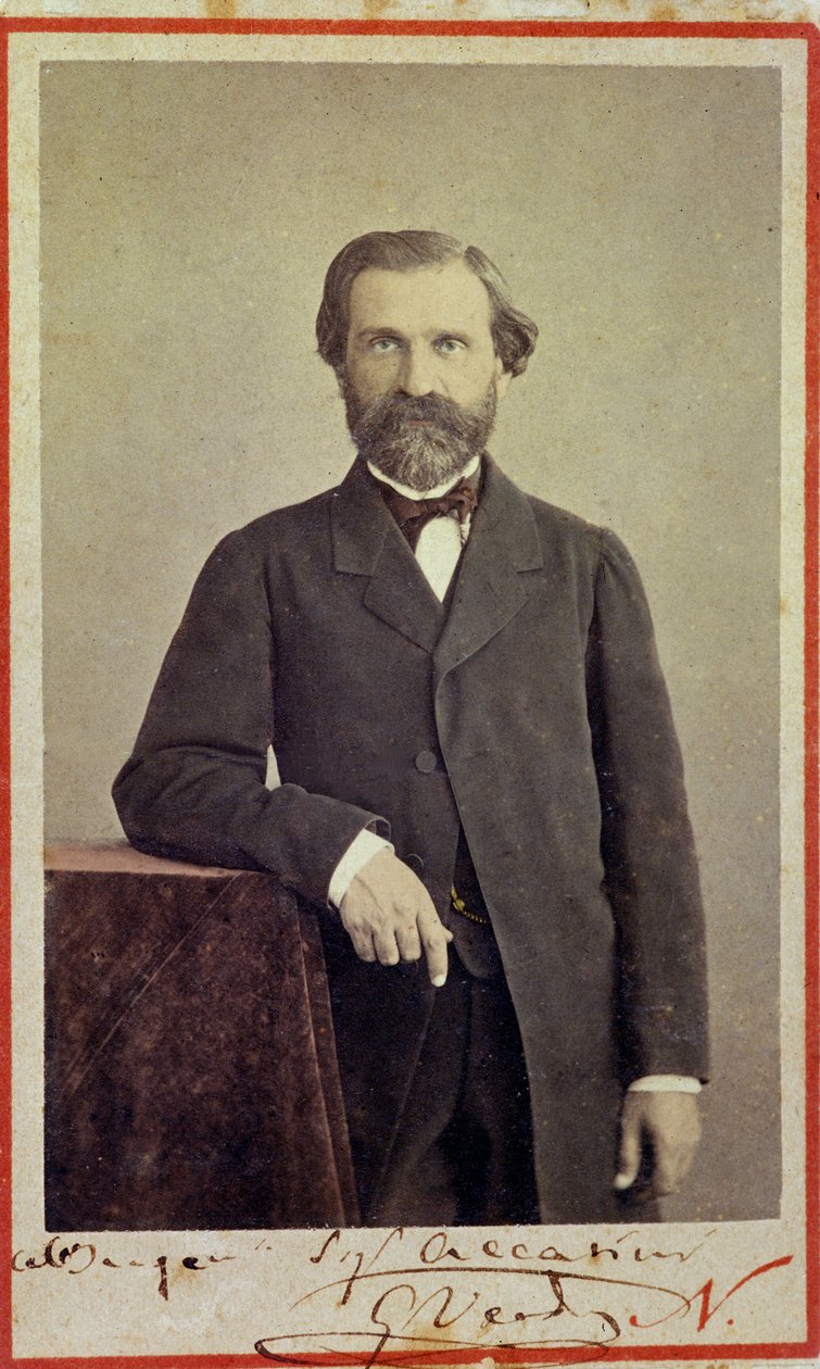 Portrait du compositeur italien Giuseppe Verdi (1813 - 1901). - Unknown photographer