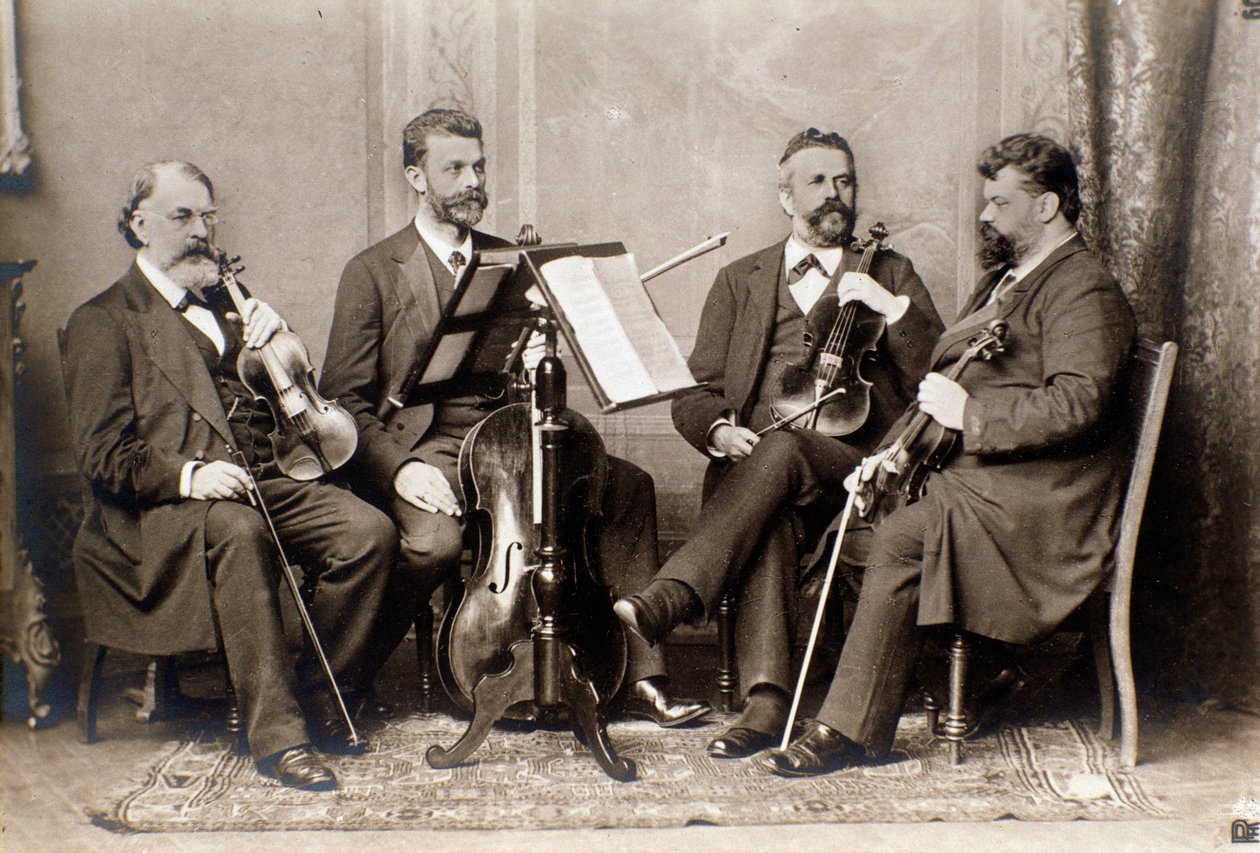 Portrait des membres du quatuor Joachim, vers 1900 - Unknown photographer