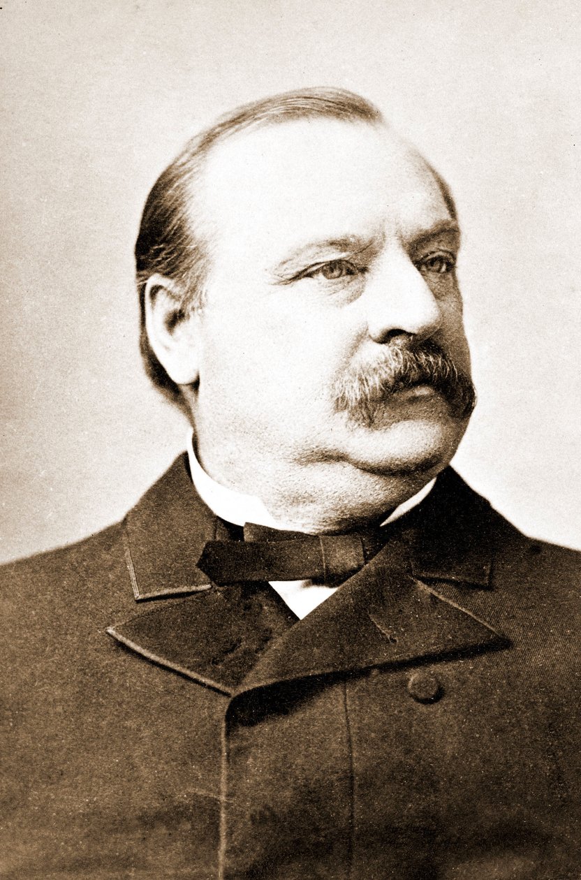 Stephen Grover Cleveland (1837-1908), président des États-Unis. - Unknown photographer