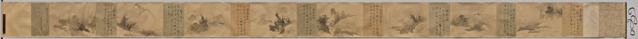 Poèmes et images des huit vues des rivières Xiao et Xiang - Unkoku Tōgan