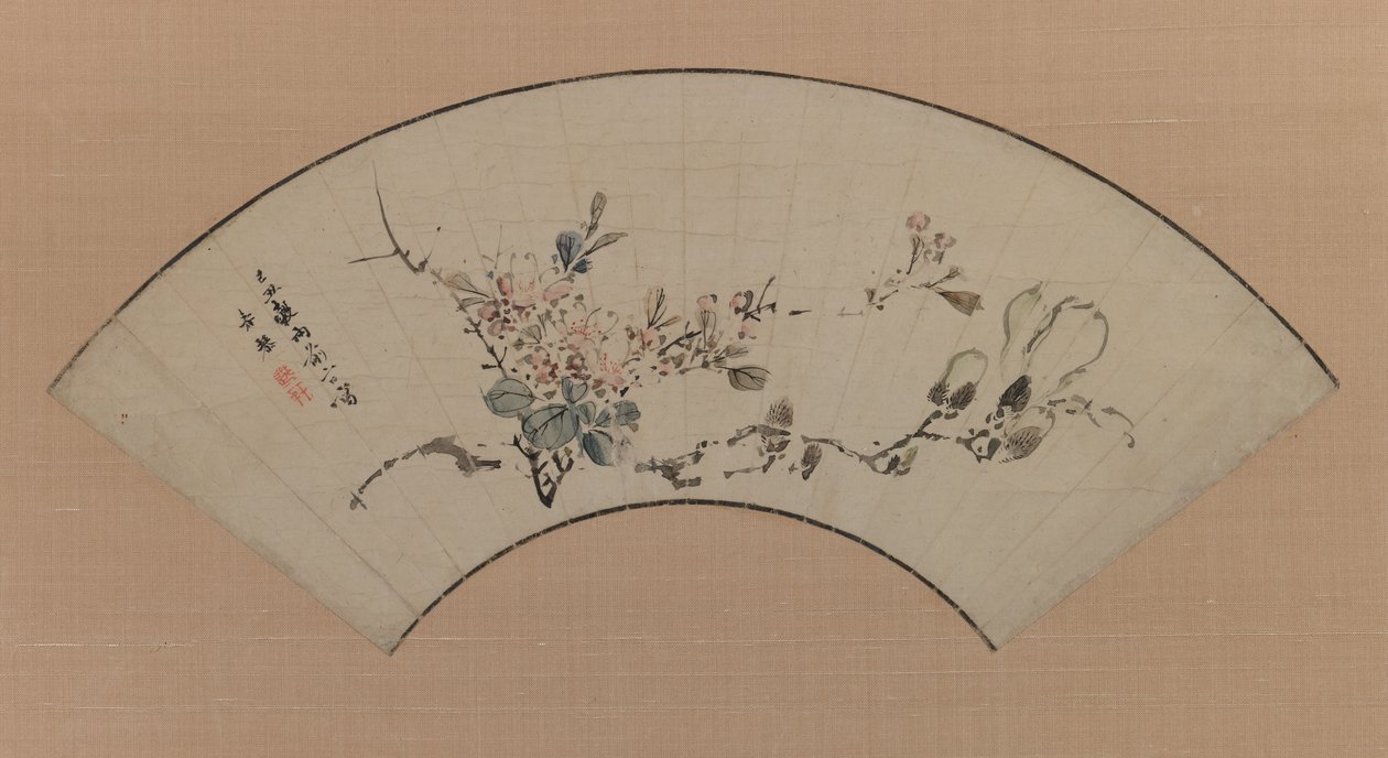 Fleurs de cerisier et magnolia, 1829 - Uragami Shunkin