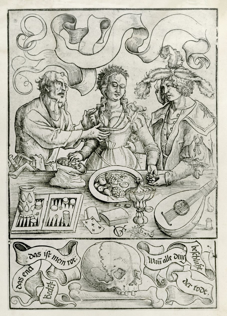 Amour mercenaire, vers 1511 (gravure sur bois) - Urs (1485 1528) Graf