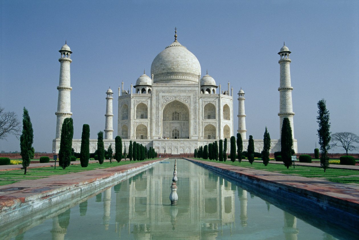 Vue du Taj Mahal, construit par l