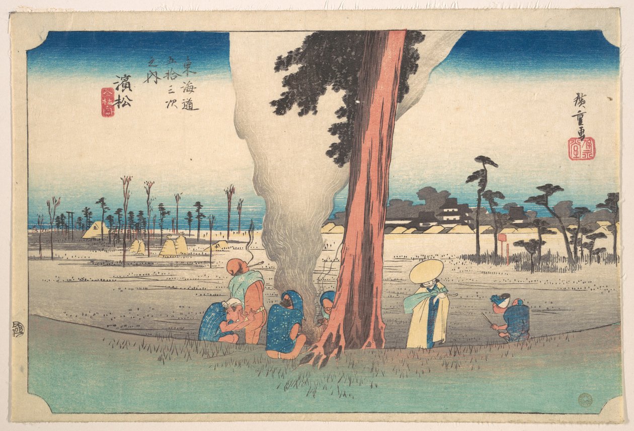 Hamamatsu, vue de Toko - Utagawa Hiroshige