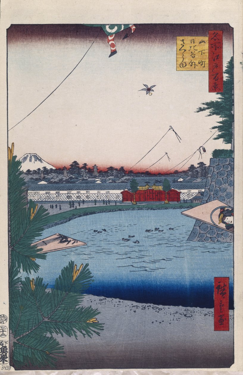 Hibiya et Soto-Sakurada de Yamashita-cho Cent vues célèbres d
