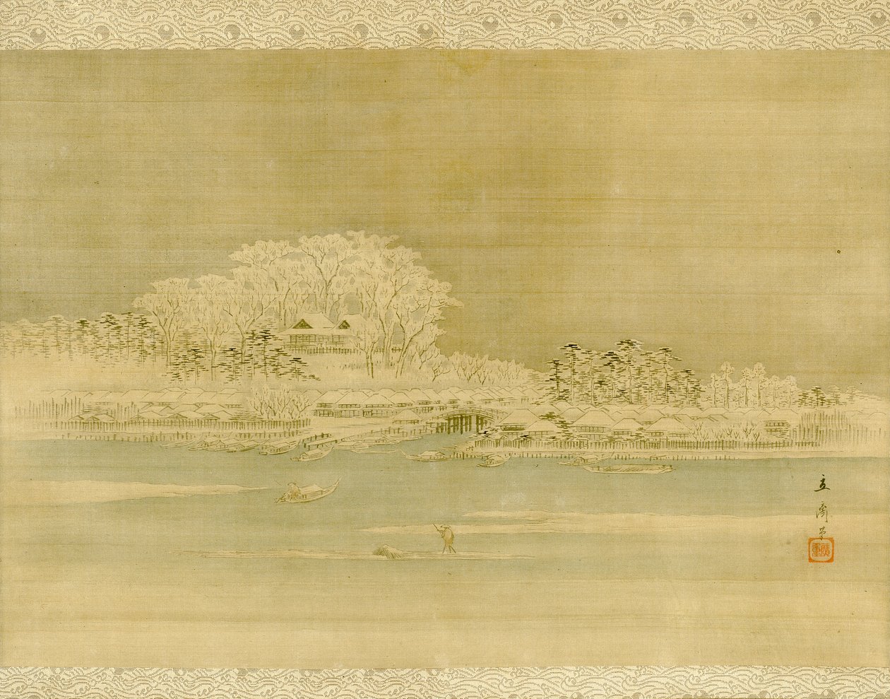 Matsuchiyama sur la rivière Sumida - Utagawa Hiroshige