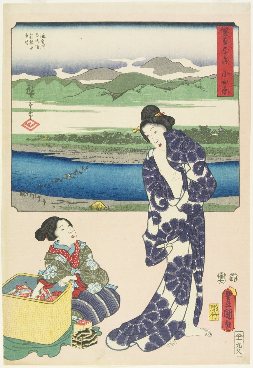 Odawara, juillet 1854 - Utagawa Hiroshige
