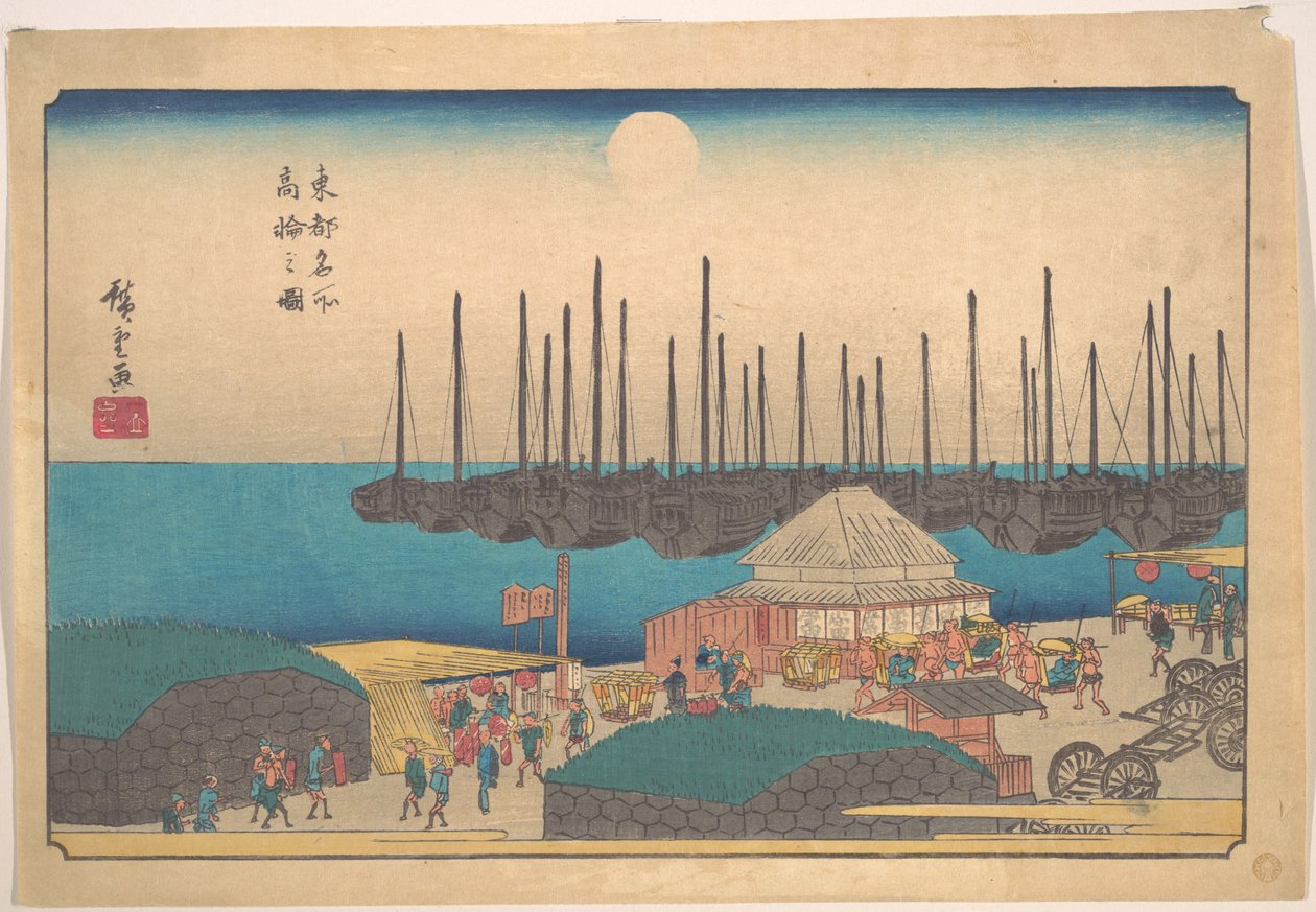 Vue de Takanawa - Utagawa Hiroshige