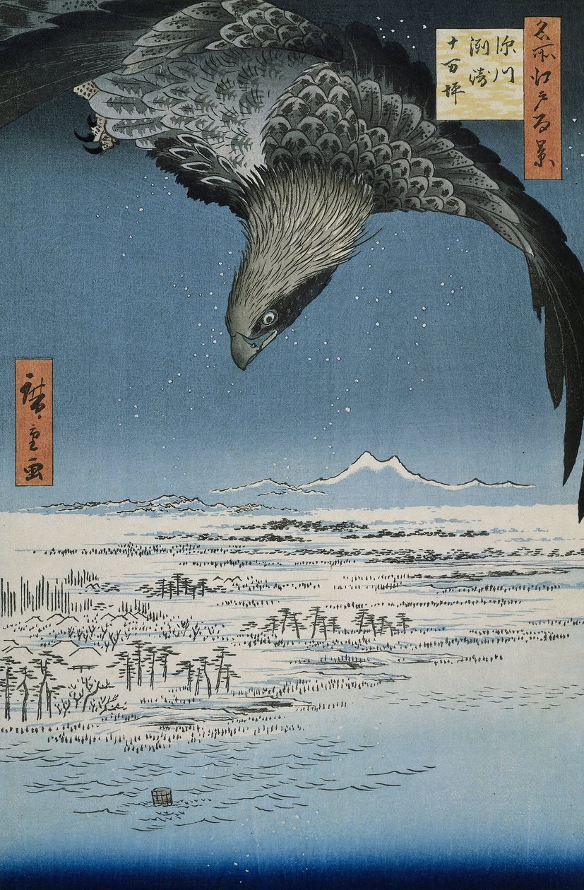 La plaine de Jumantsubo à Susaki près de Fukagawa, 1857 - Utagawa Hiroshige