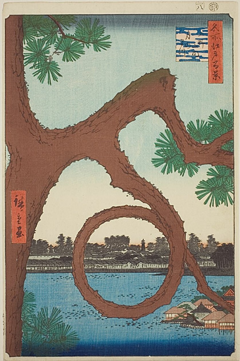 Le pin de la lune sur le terrain du temple d