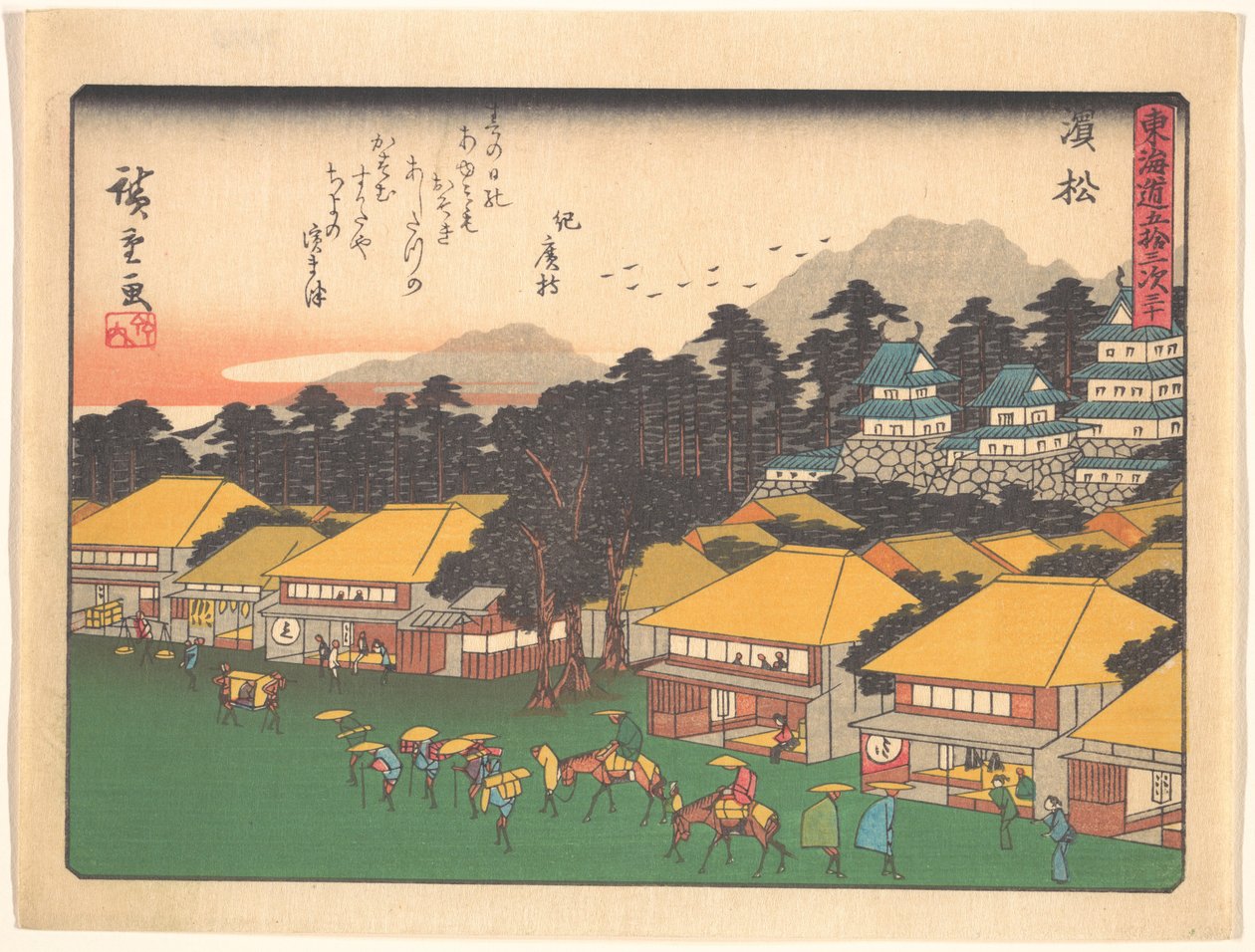 Les cinquante-trois stations du Tōkaidō - Hamamatsu - Utagawa Hiroshige