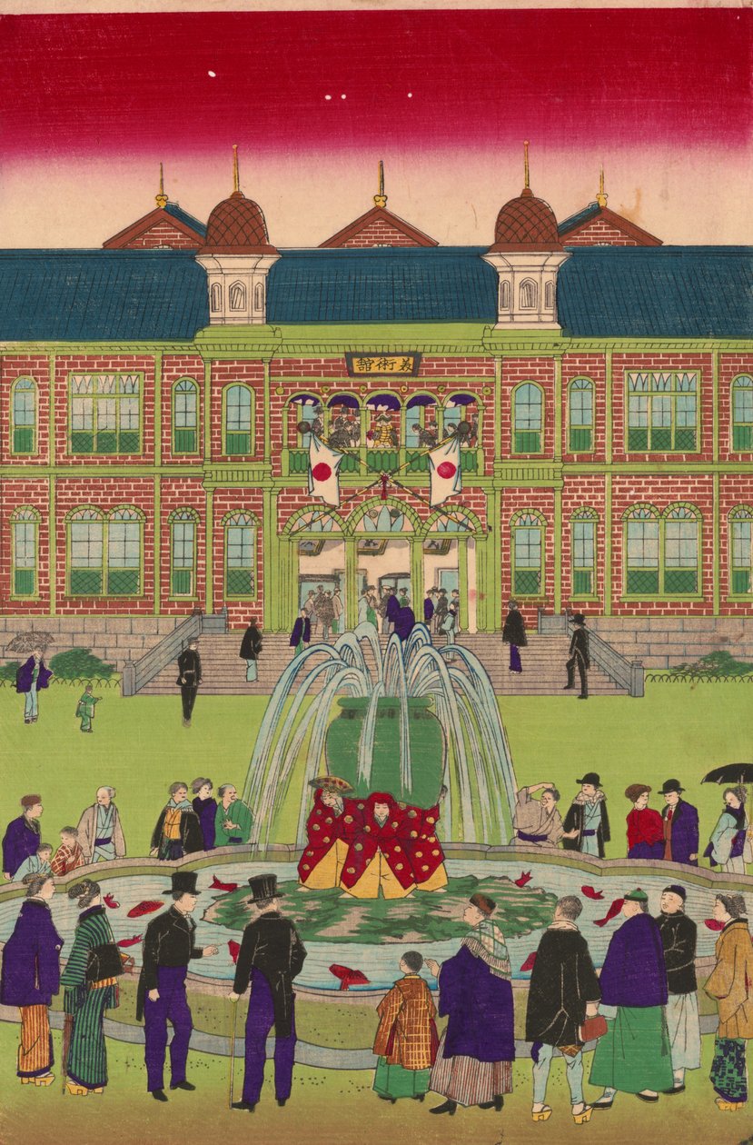 Deuxième exposition industrielle nationale au parc Ueno - Utagawa Hiroshige III