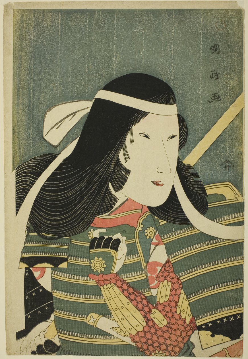 Iwai Kumesaburo dans le rôle de Dame Tomoe - Utagawa Kunimasa