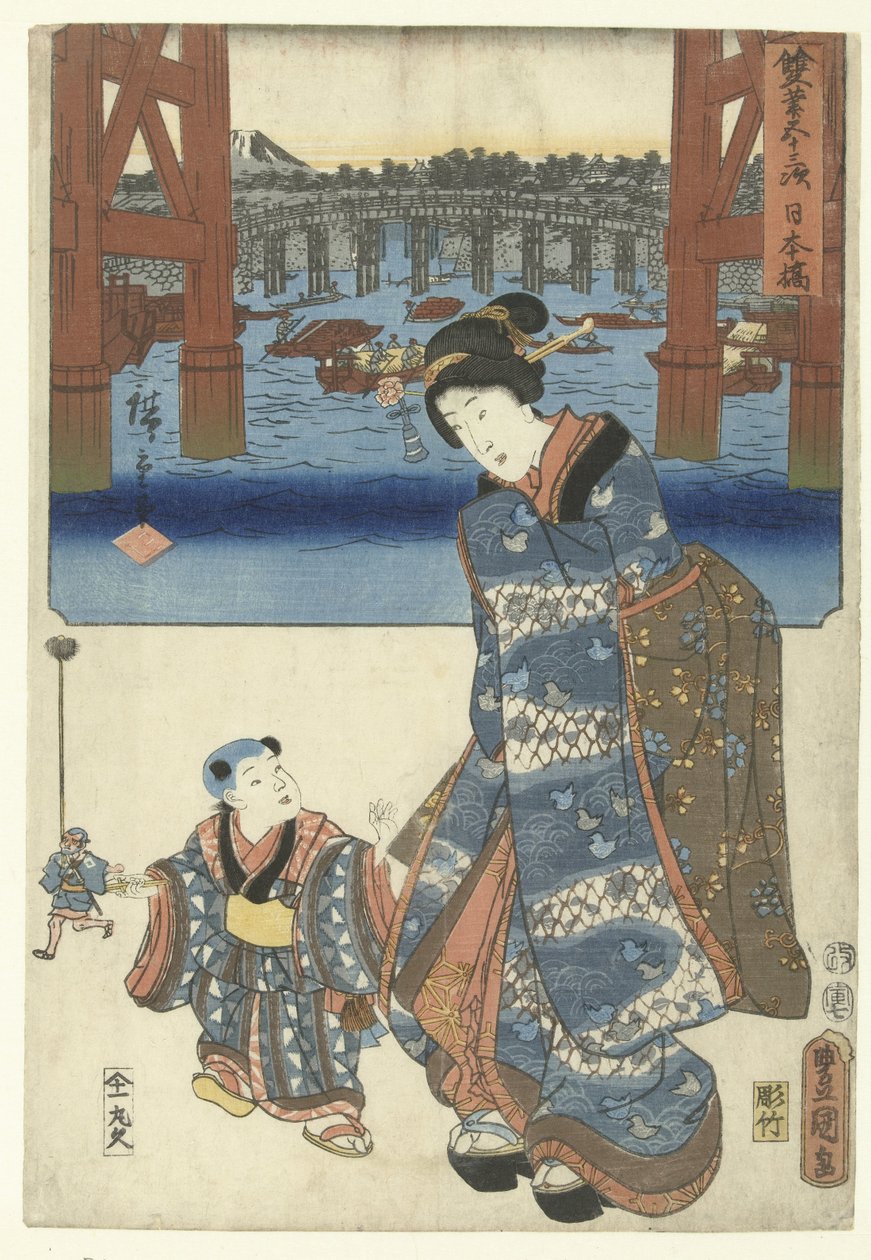 Nihonbashi - Utagawa Kunisada (I)