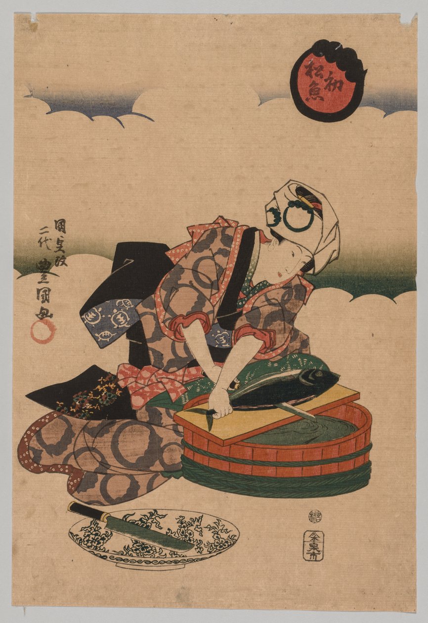 Préparer Bonita - Utagawa Kunisada