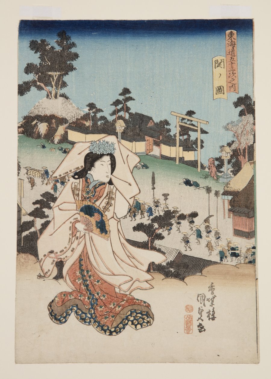 Vue de Seki - Utagawa Kunisada