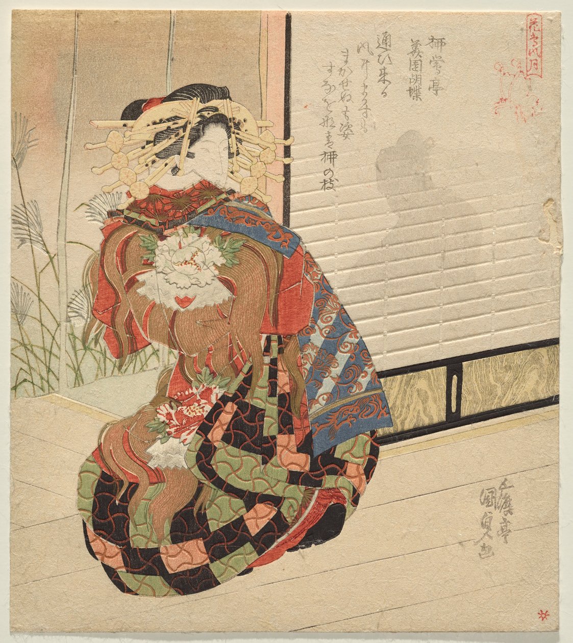 Vent, de la série Oiseau et fleur, vent et lune - Utagawa Kunisada