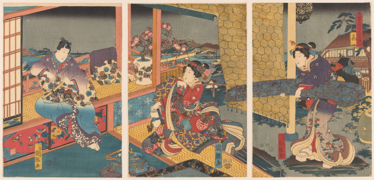 Fleurs - Utagawa Kuniteru