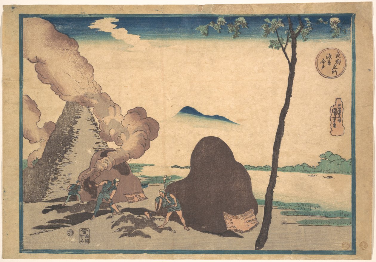 Asakusa Imado - Utagawa Kuniyoshi