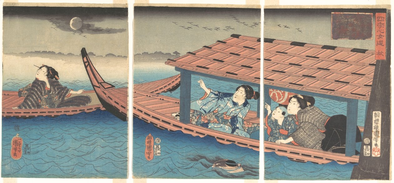 « Automne », extrait de la série « Les plaisirs féminins des quatre saisons » - Utagawa Kuniyoshi