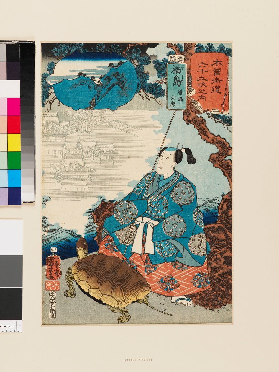Fukushima : Urashima Tarō - Utagawa Kuniyoshi