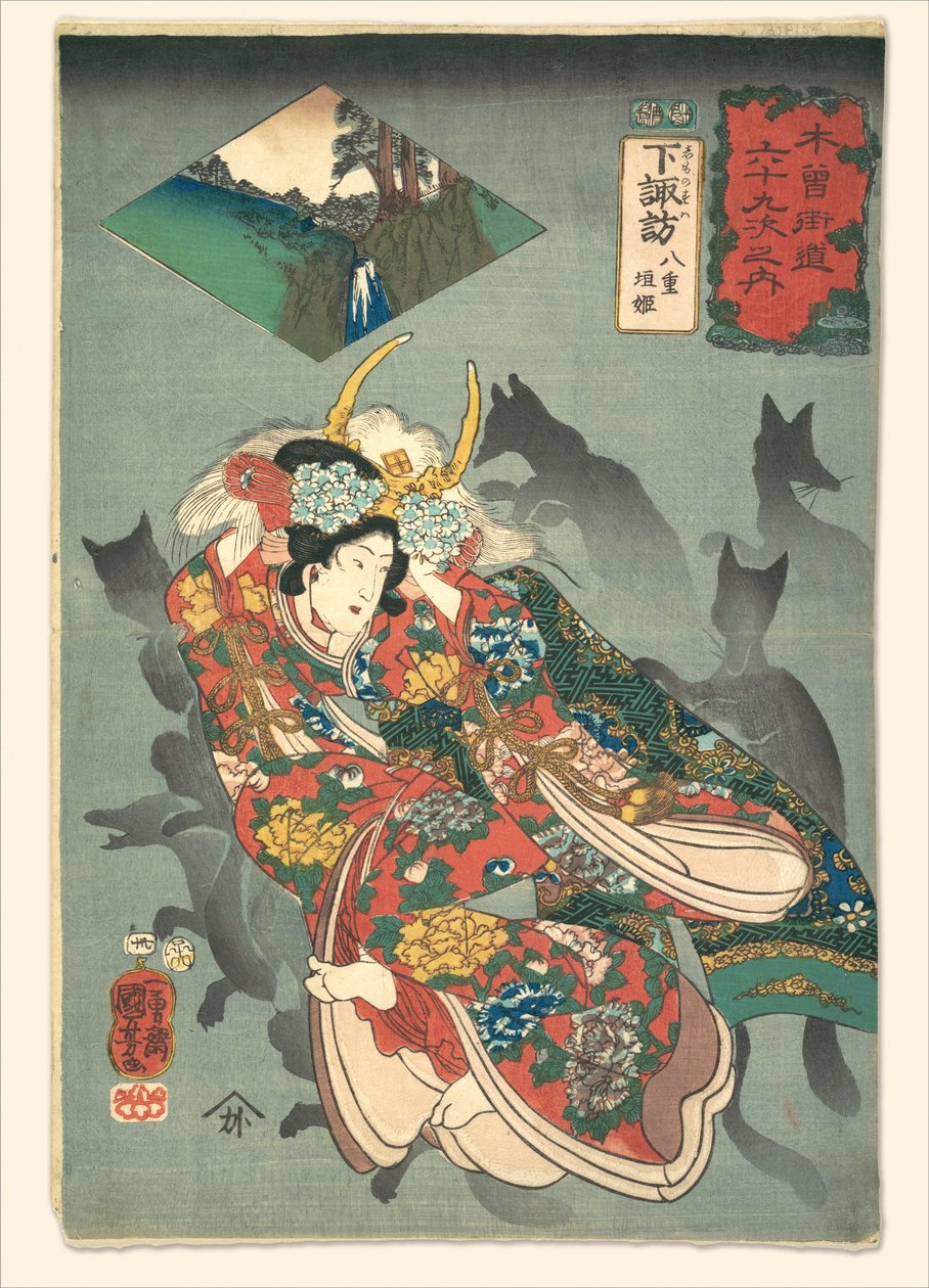 Princesse Yaegaki - Utagawa Kuniyoshi
