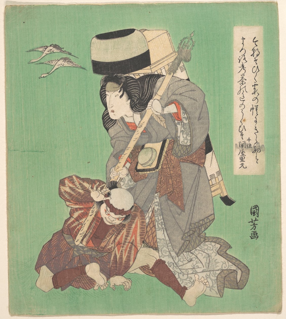 Scène théâtrale - Utagawa Kuniyoshi