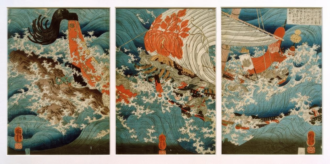 Le sacrifice de Yojibei - Utagawa Kuniyoshi