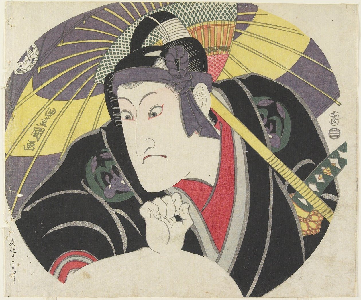 Iwai Hanshiro V en Sukeroku, 1816 - Utagawa Toyokuni