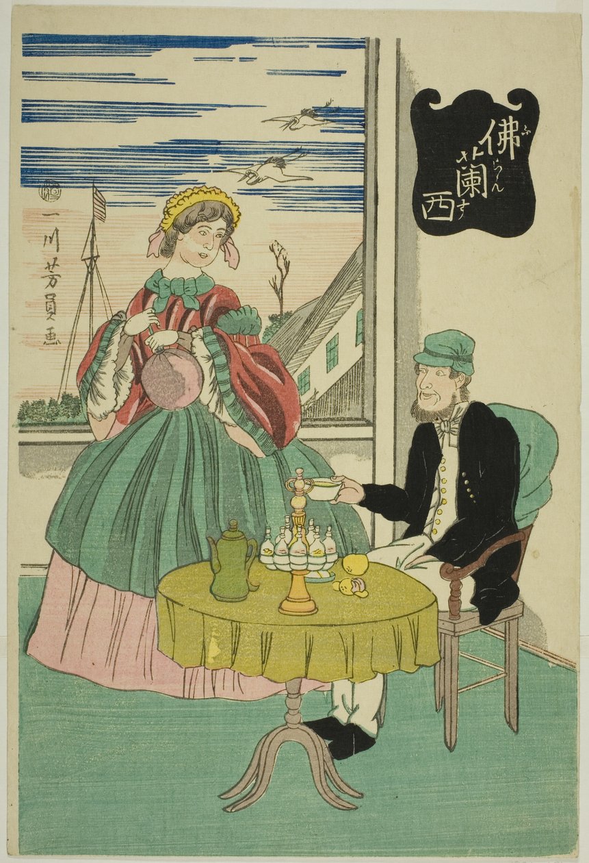 Français (Furansu) - Utagawa Yoshikazu