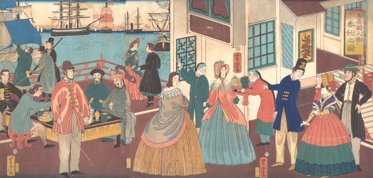 Peuple des Cinq Nations, 1861 - Utagawa Yoshitora
