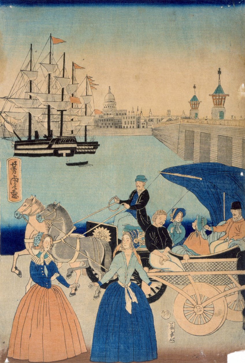 Image de Londres, Angleterre - Utagawa Yoshitora