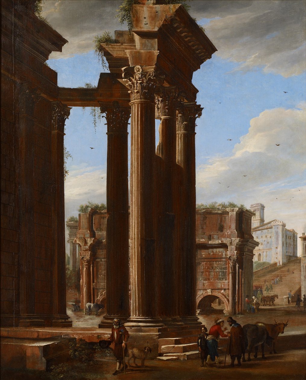 Vue du Forum romain, 1615 - V. and Cerquozzi, M. Codazzi