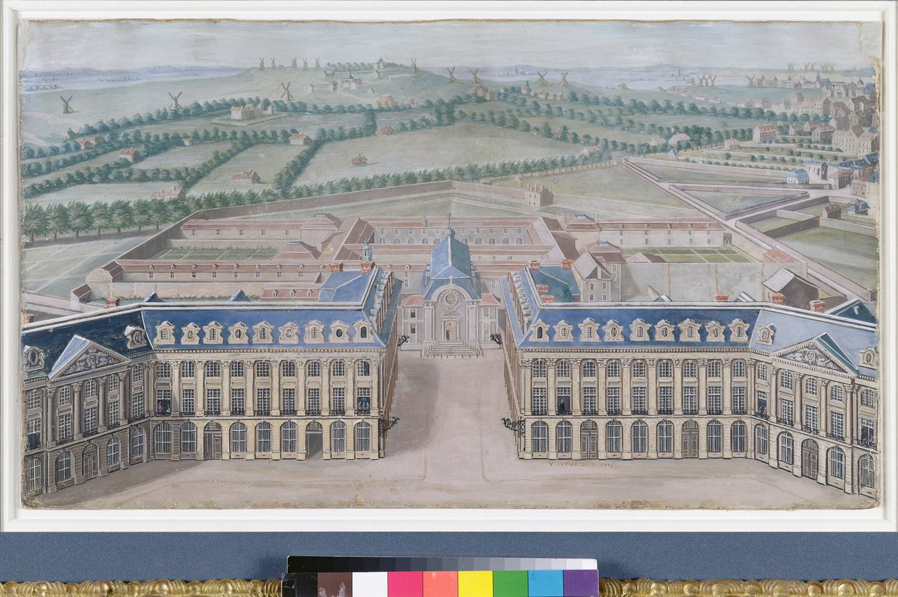 Place Louis-le-Grand et le couvent des Capucins, vers 1705 - V. Antier