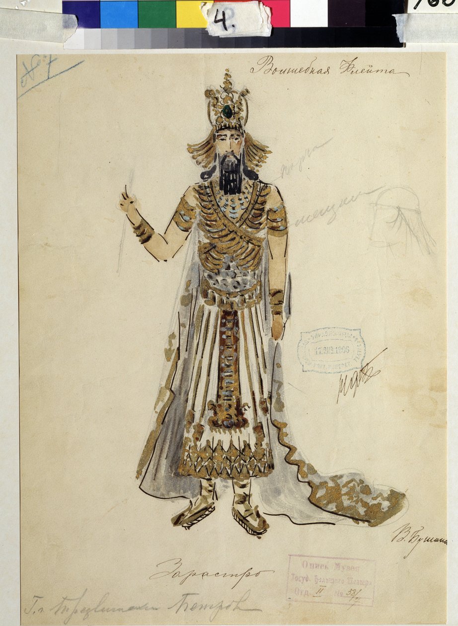 Dessin de costume pour l