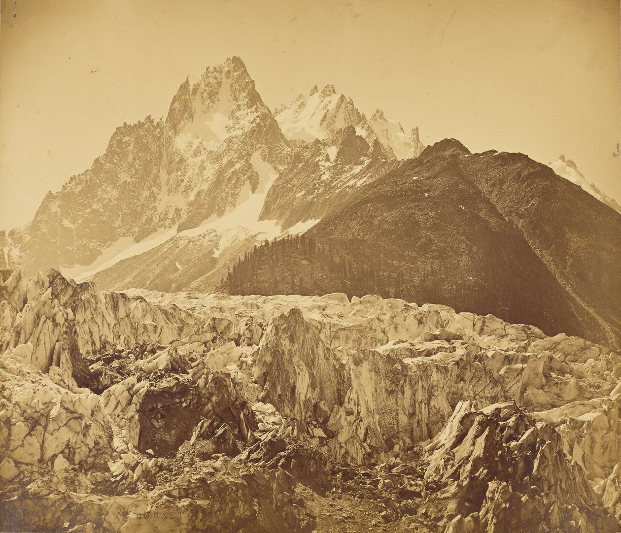 Le Mont-Blanc (Haute-Savoie), Le glacier des Bois et l