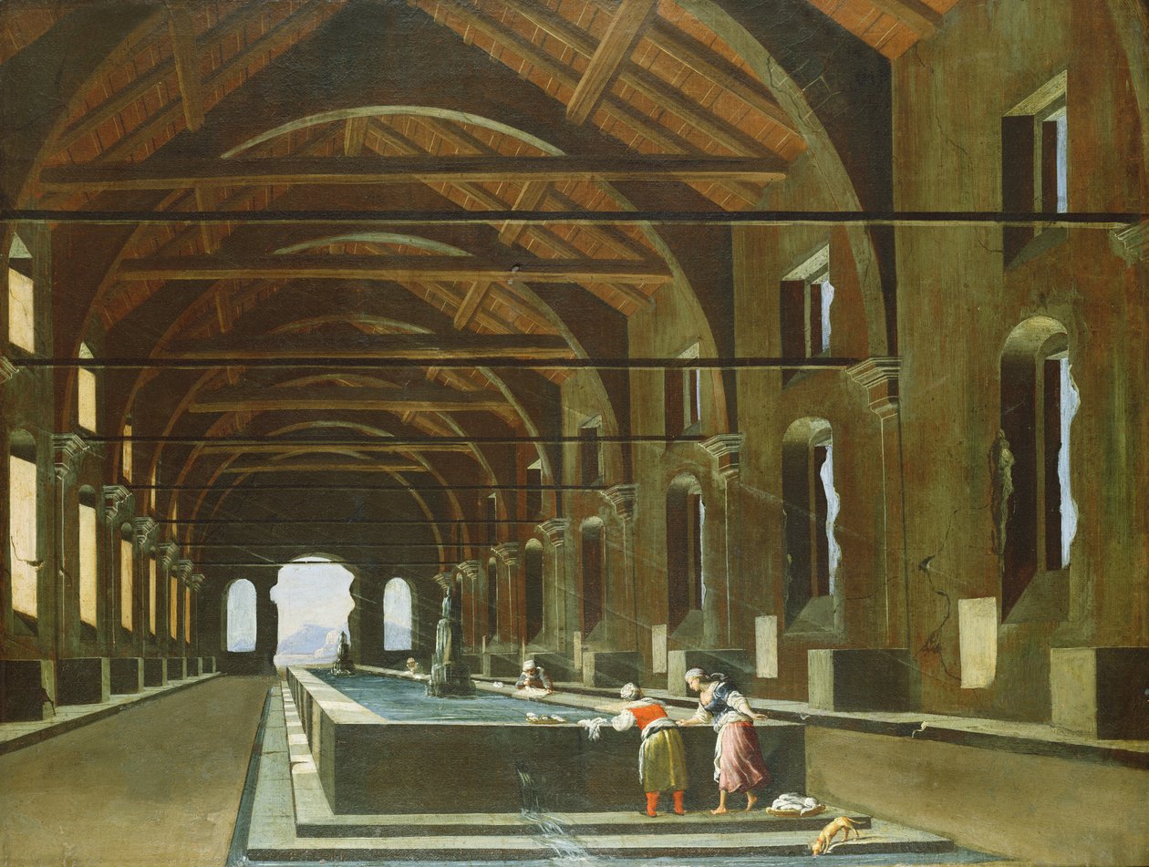 Femmes lavant des vêtements - V. and Cerquozzi, M. Codazzi