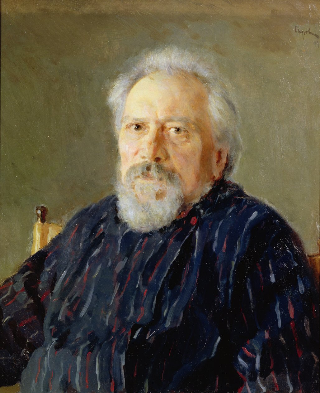 Portrait de Nikolay Leskov - Valentin Aleksandrovich Serov