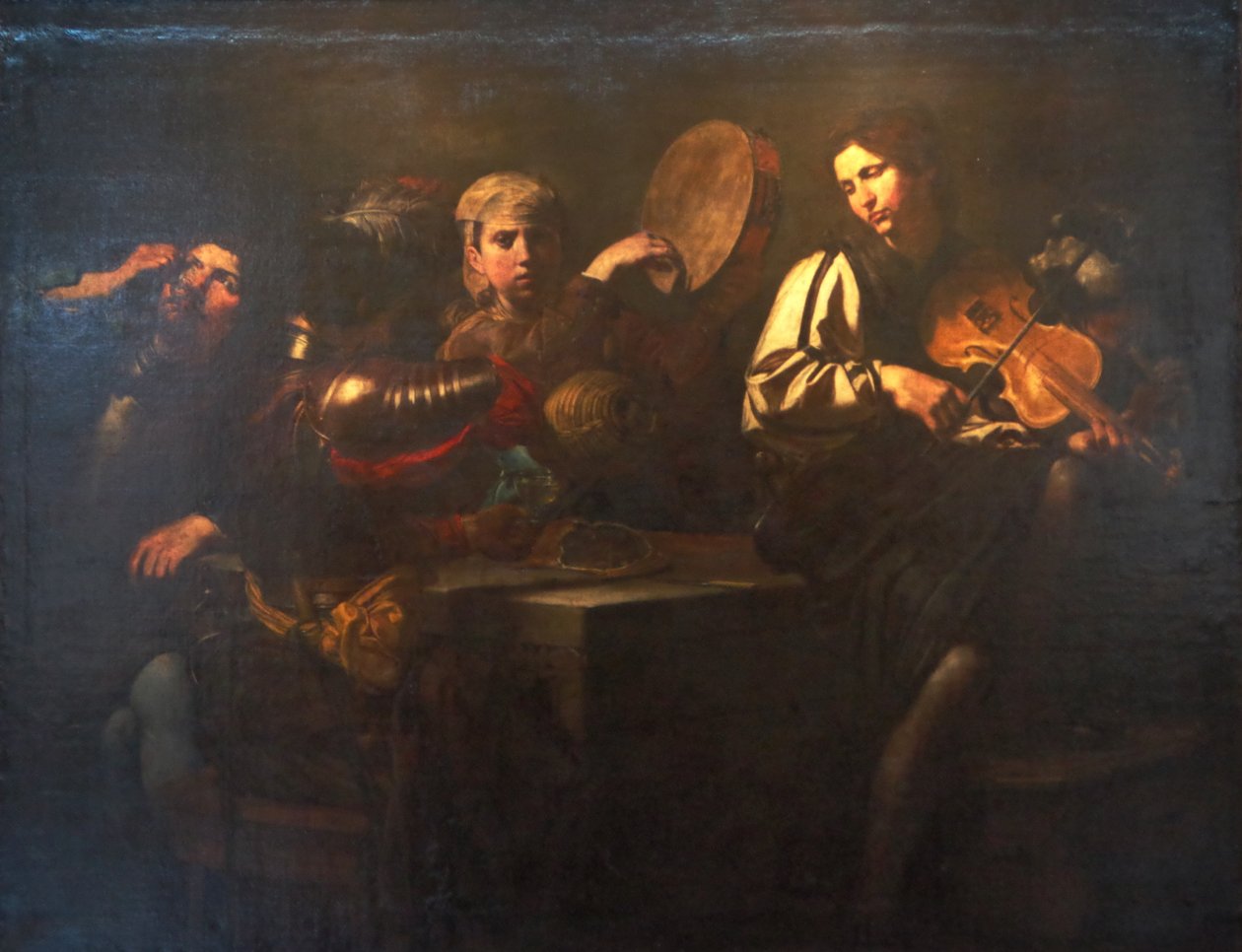 Musiciens et soldats - Valentin de Boulogne