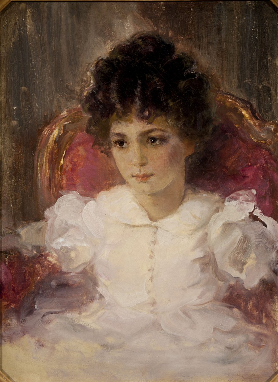 Portrait de Tatyana Sergeevna Khokhlova, née Botkina, enfant - Valentin Aleksandrovich Serov