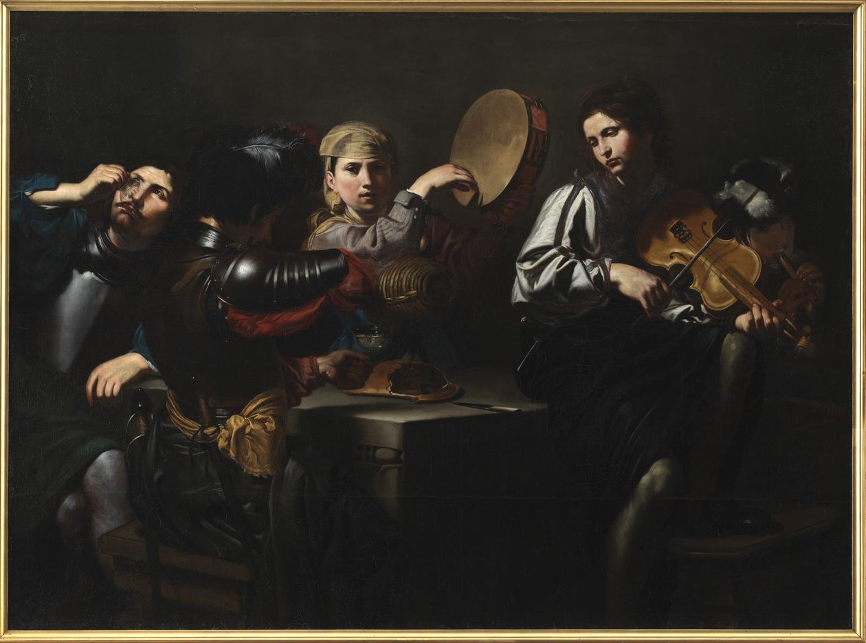 Musiciens et soldats - Valentin de Boulogne