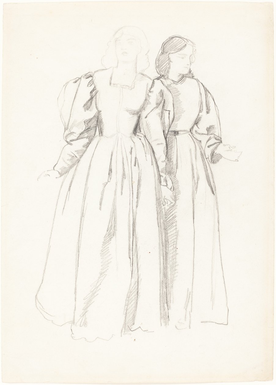 Étude de deux jeunes femmes - Valentine Cameron Prinsep
