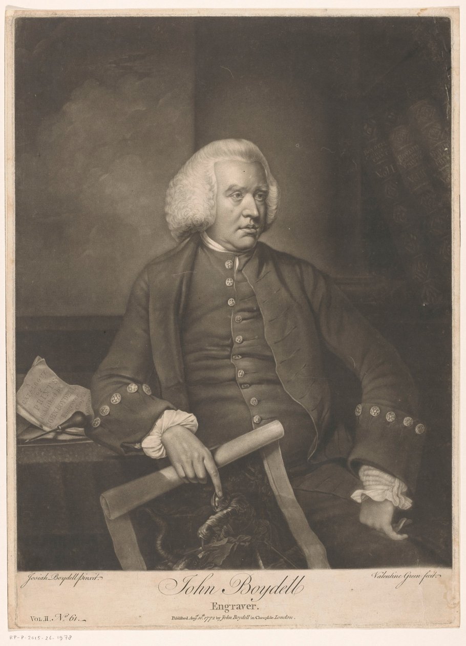 Portrait de John Boydell - Valentine Green