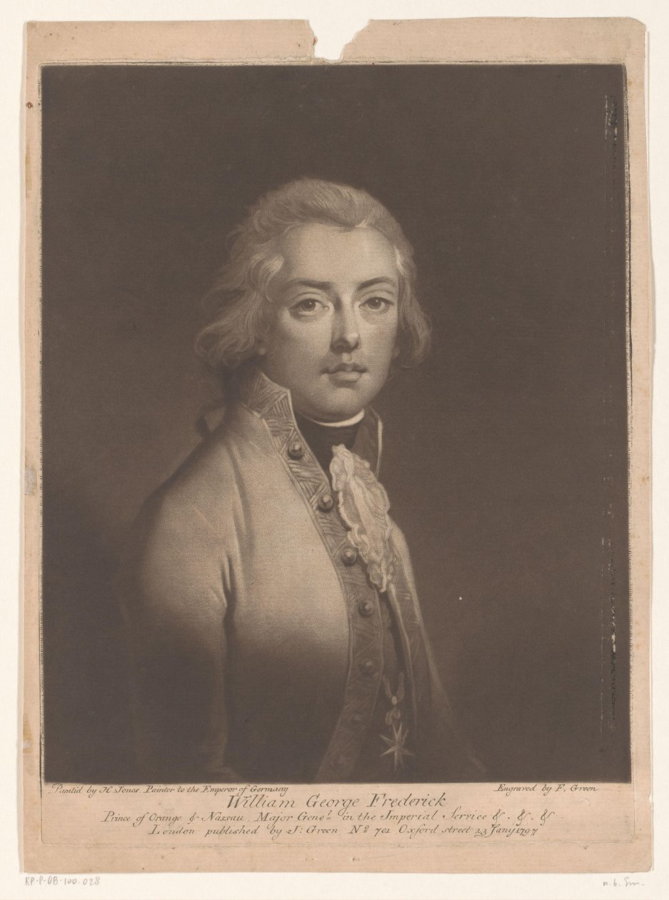 Portrait de Willem George Frederik van Oranje-Nassau - Valentine Green