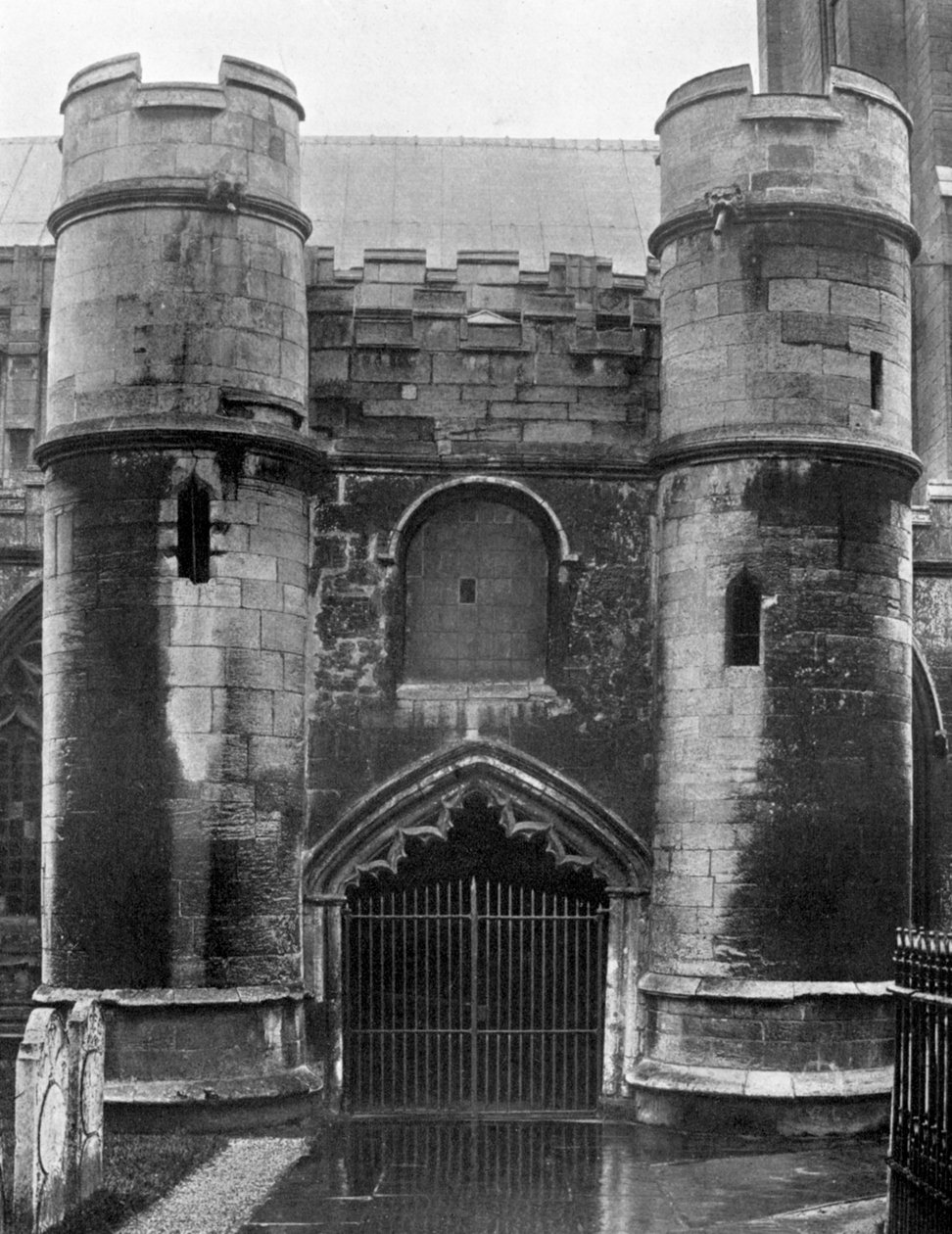 Le porche, église Holbeach, Lincolnshire, 1924-1926 - Valentine and Sons Ltd