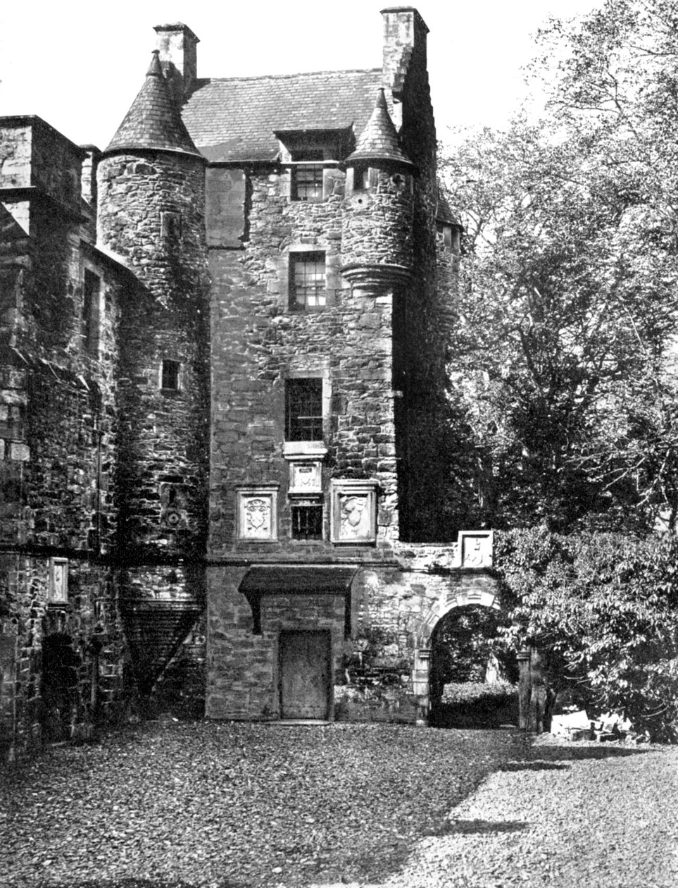 Château de Ferniehirst, Jedburgh, Borders, Écosse, 1924-1926 - Valentine and Sons Ltd