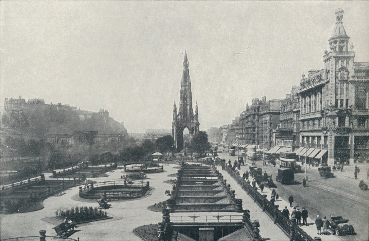 Princes Street, Édimbourg, 1910 - Valentine and Sons Ltd
