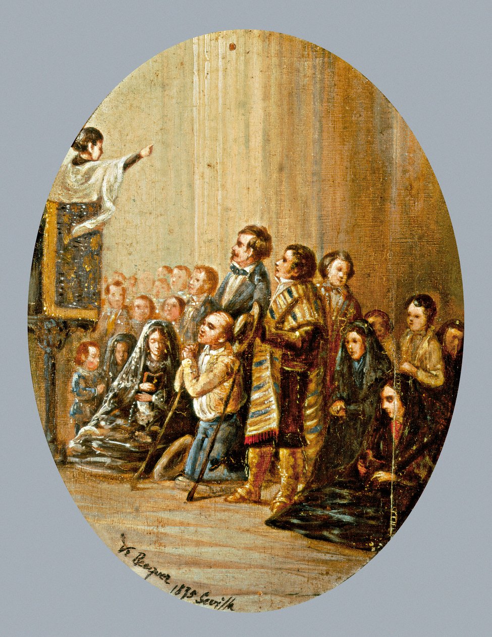 Le sermon - Valeriano Domínguez Bécquer